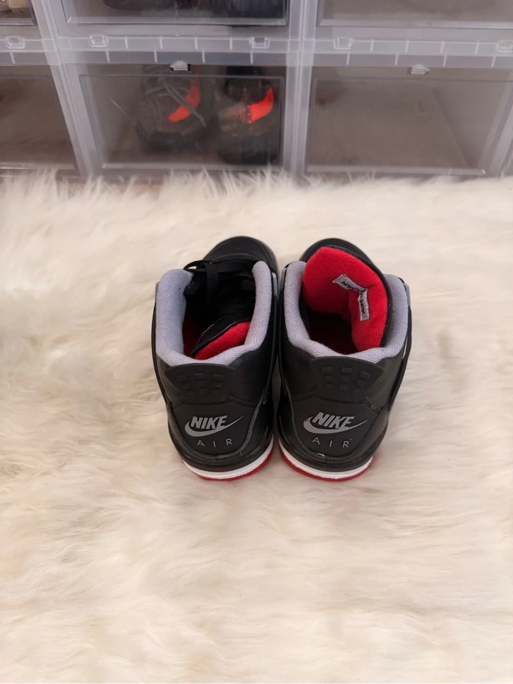 Air Jordan 4 (Bread 4s) Black, Red, white and Gray